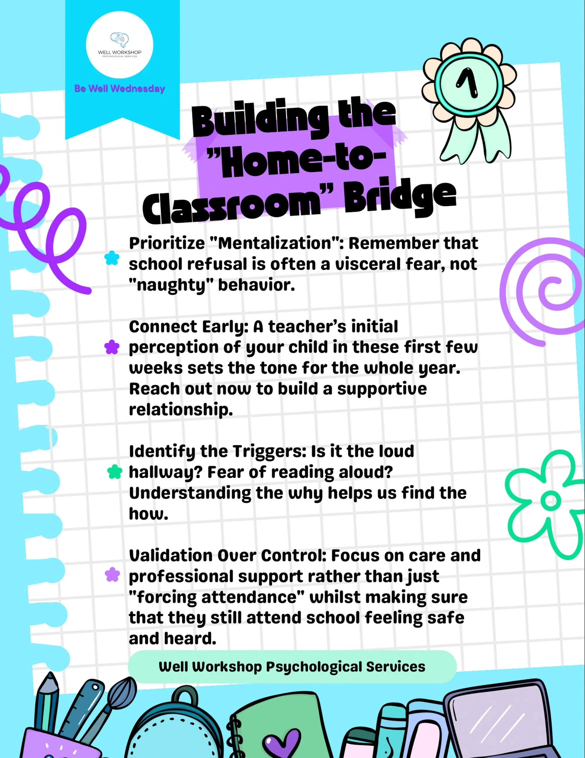 Wellness isn&rsquo;t just about the absence of stress; it&rsquo;s about having the right tools to bridge the gap between the &ldquo;safe space&rdquo; of home and the classroom. 

This Wednesday, we&rsquo;re focusing on communication over control. 

W
