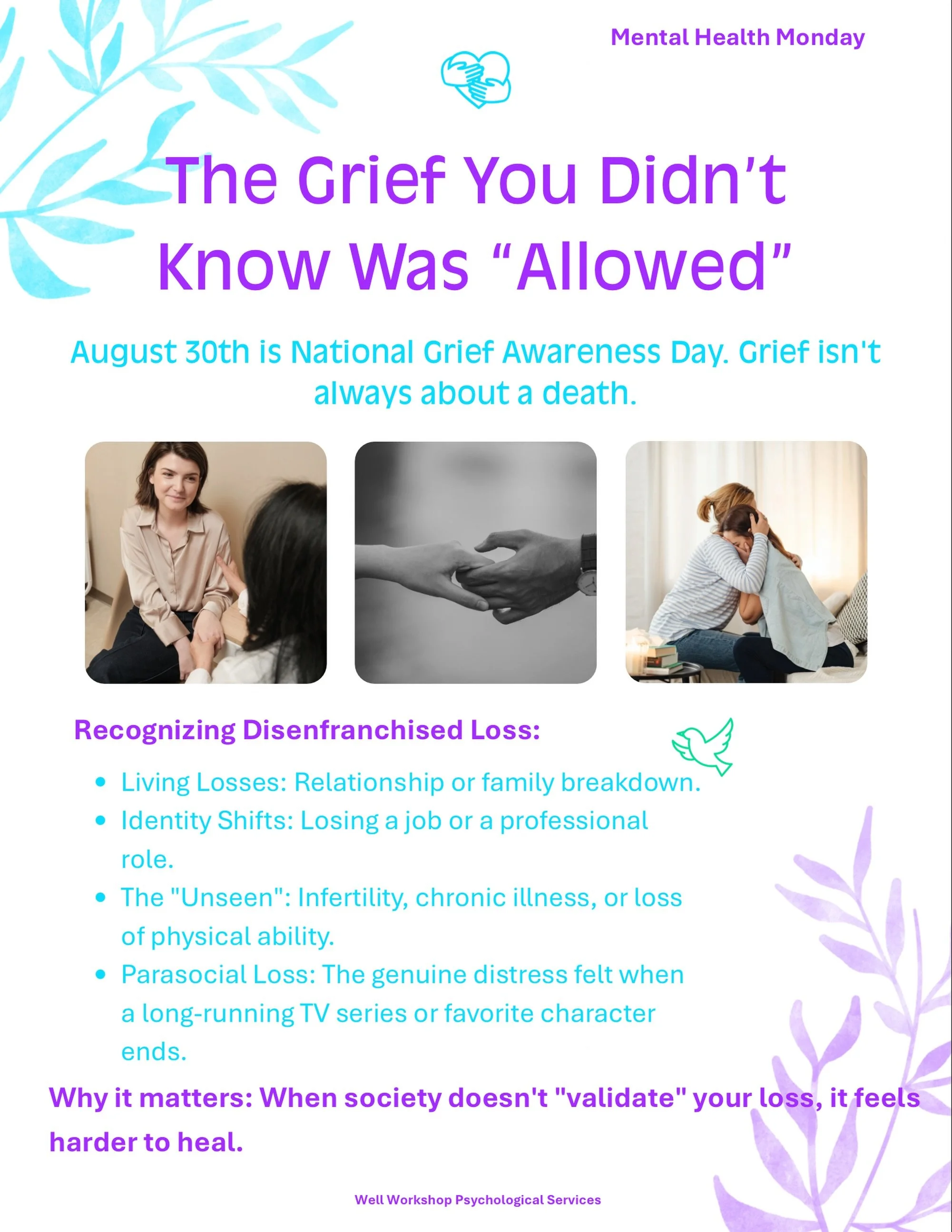 Did you know you can grieve a job, a dream, or even a favourite TV show? 

This National Grief Awareness Day (Aug 30), we&rsquo;re honouring the &ldquo;hidden&rdquo; losses that society often overlooks.

Healing starts with recognition. If you feel i