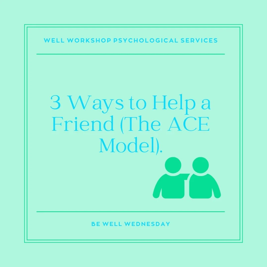 Wellness isn&rsquo;t just about self-care; it&rsquo;s about community care. 🕊️ This BeWellWednesday, we&rsquo;re sharing the ACE model. 

You don&rsquo;t have to be a professional to save a life, you just have to be present.

If you&rsquo;re the one