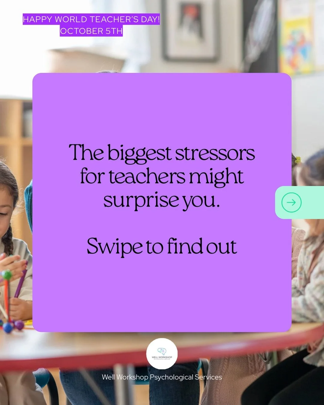 It&rsquo;s World Teacher&rsquo;s Day! 

Ahead of World Teacher&rsquo;s Day on October 5th, let&rsquo;s talk about the environmental factors affecting our schools. Between administrative overload and navigating interpersonal conflicts, teacher stress 