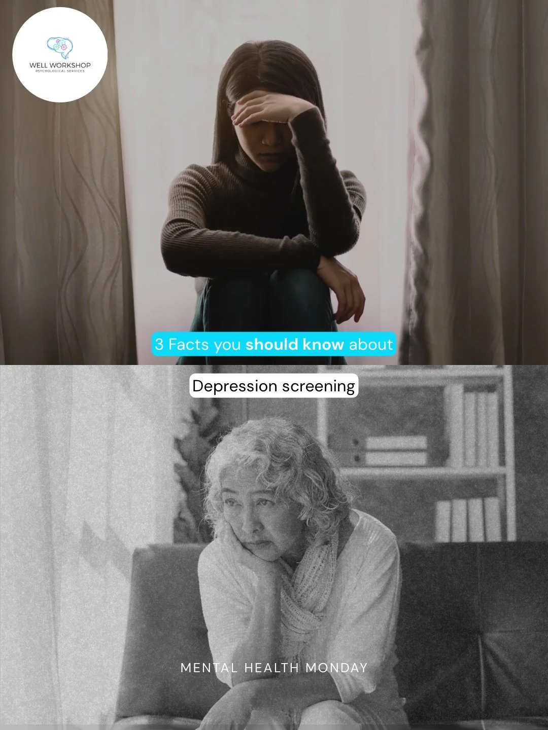 October is Depression and Mental Health Screening Month! 🌿 Taking a brief screening is simply a self-awareness tool to help you understand your emotional baseline. If you&rsquo;ve been experiencing persistent low mood, fatigue, or stress, support is