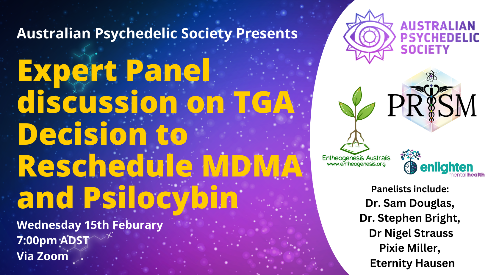 Expert Panel Discussion TGA's Reschedule of MDMA and Psilocybin