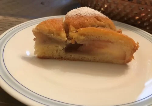 Aqui podéis ver el corte del bizcocho.