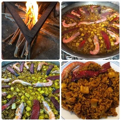 El mismo arroz pero a la leña. Queda espectacular.