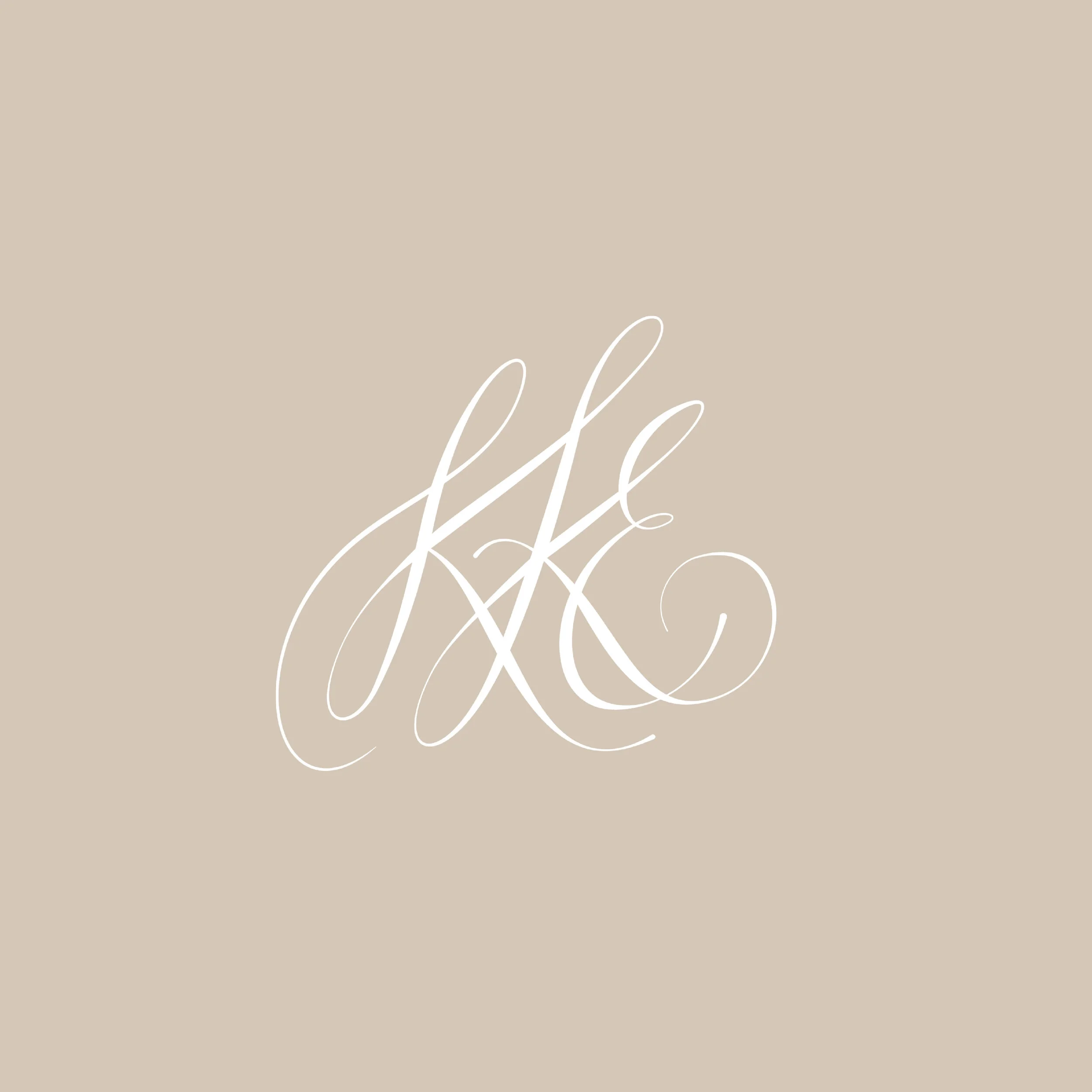Wedding planner monogram logo design