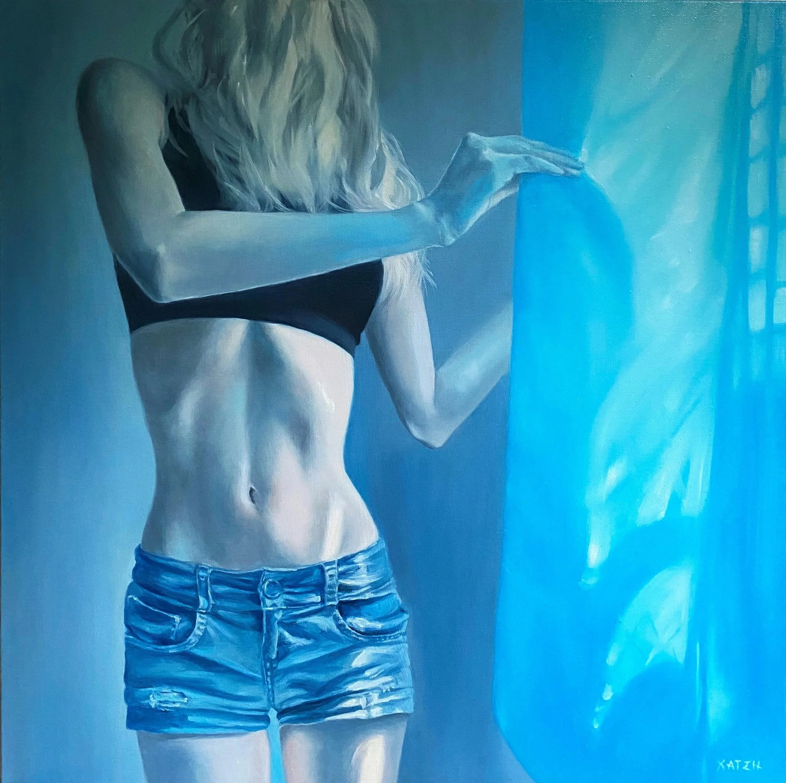 Annunciation, oil on canvas, 60 x 60 cm