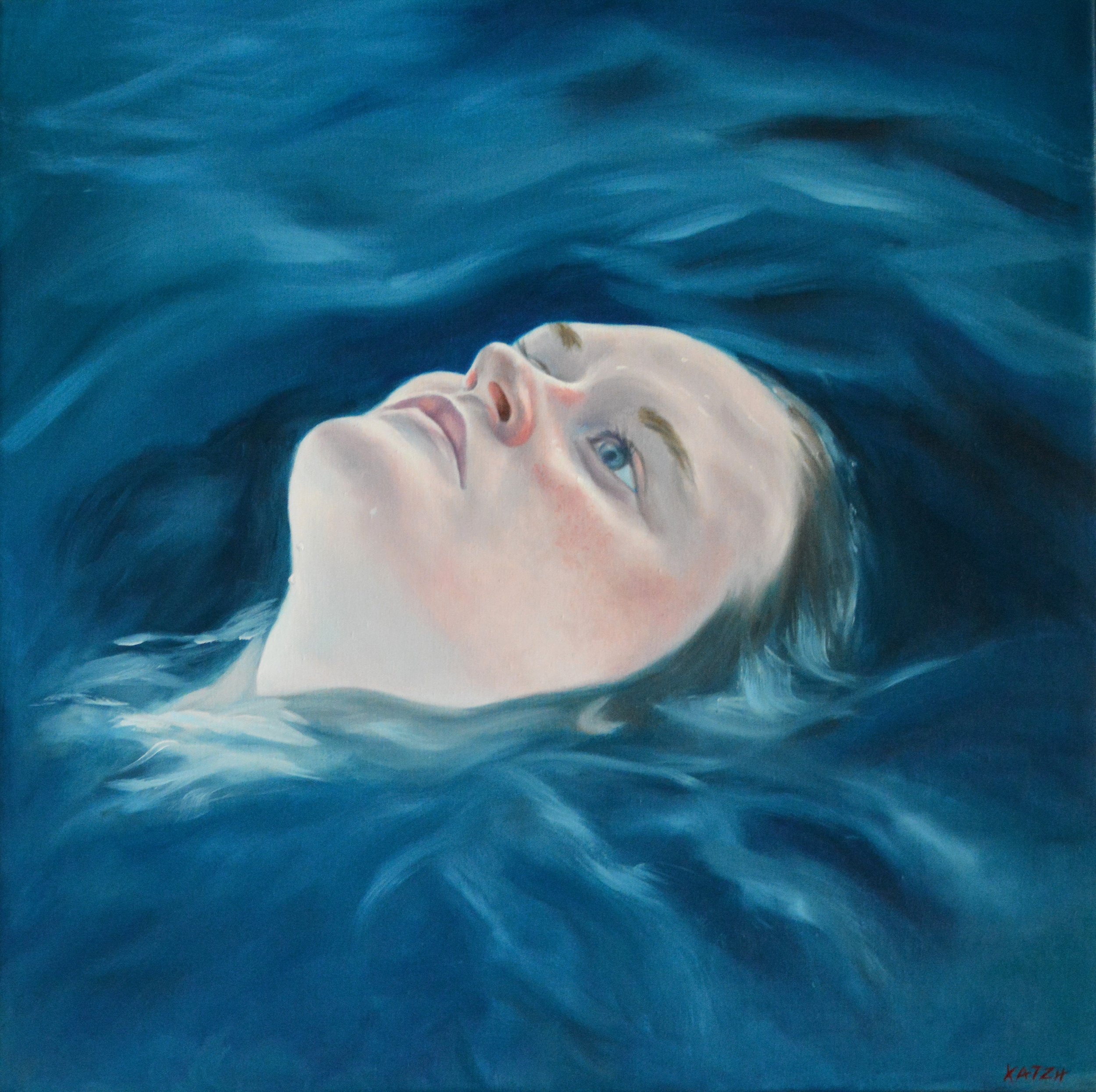 OPHELIA, oil on camvas, 70 x 70 cm