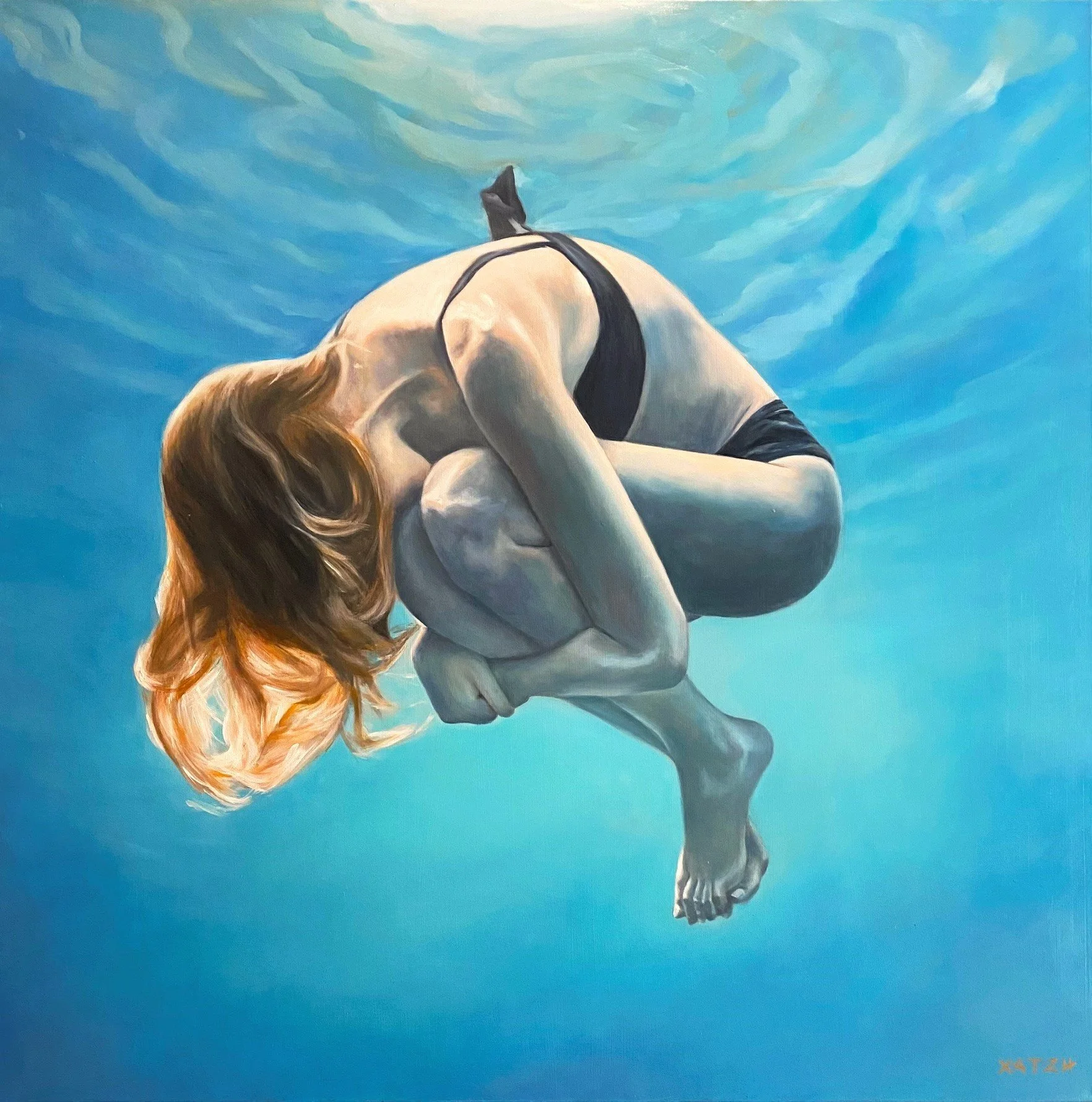 Solace, oil on camvas, 100 x 100 cm