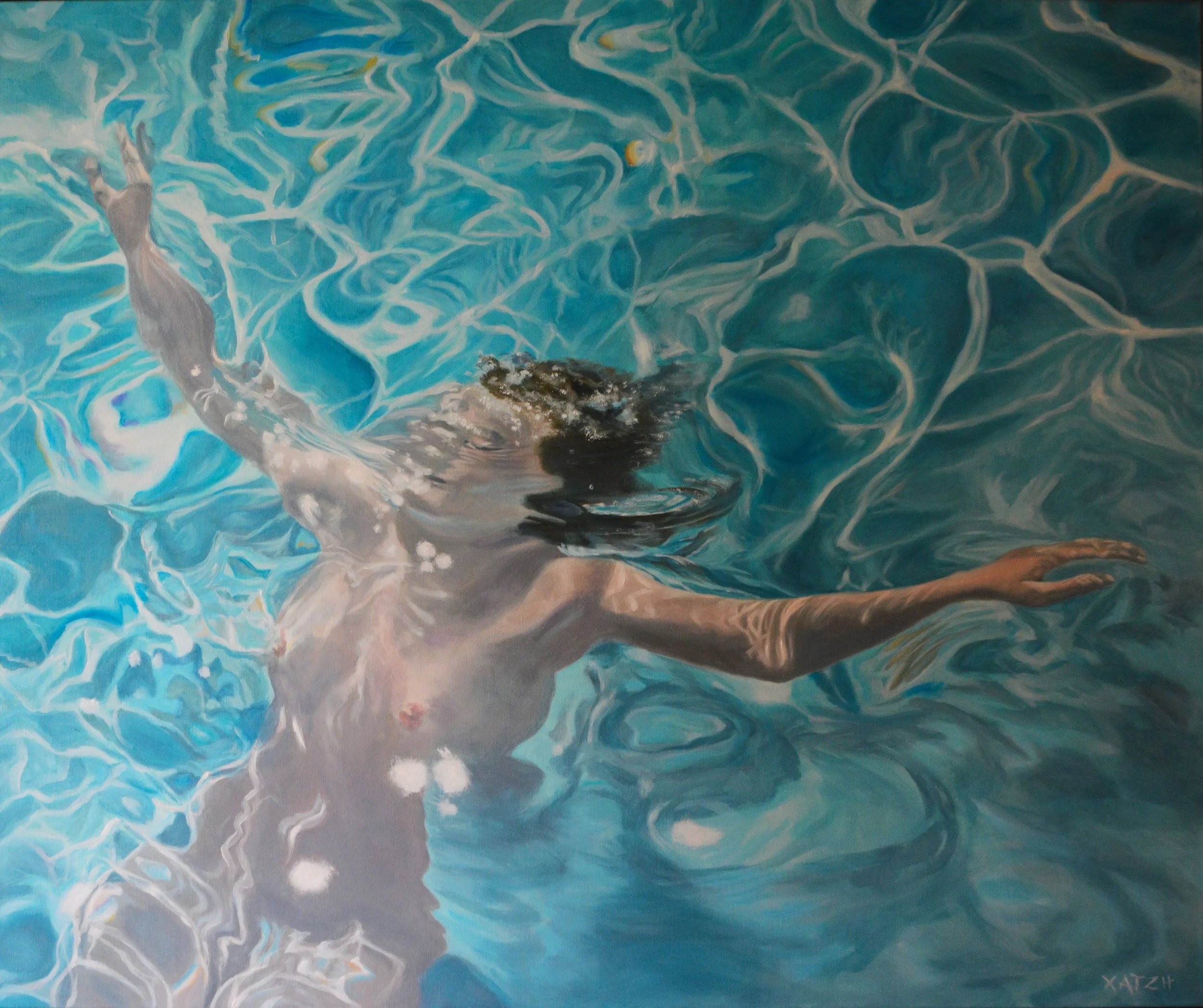 The Wondrous Waters II, oil on camvas, 100 x 120 cm