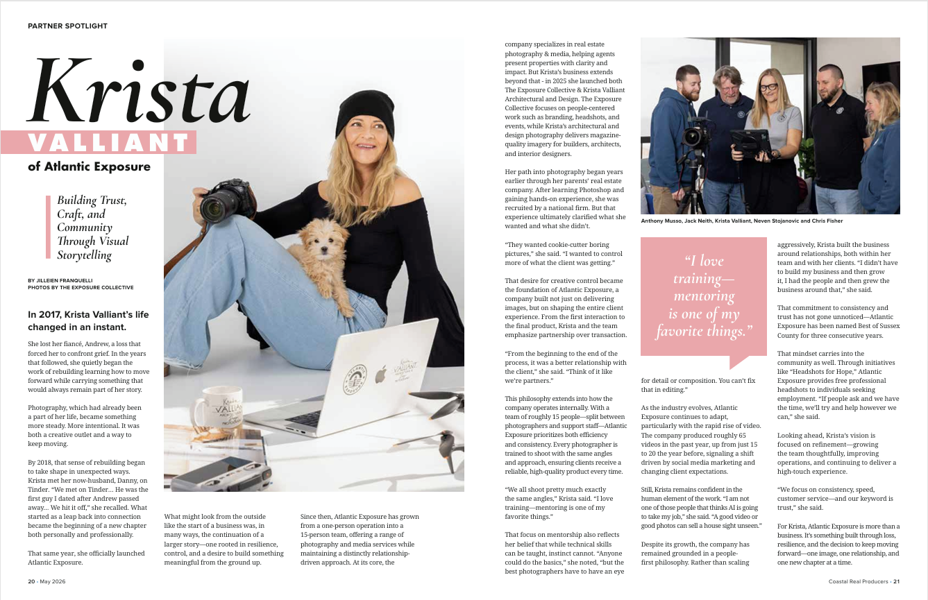 Feature in Coastal Real Producers magazine