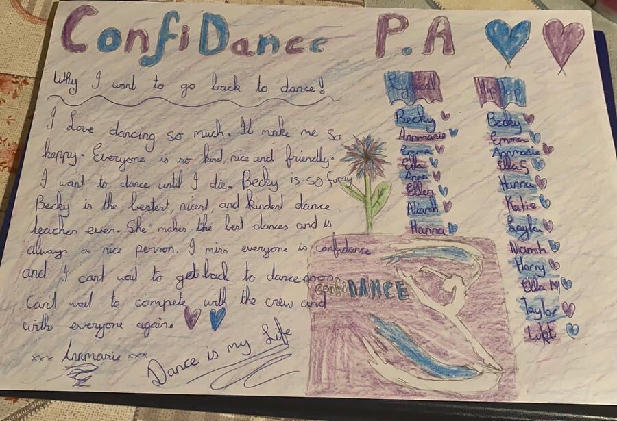 This is why I LOVE my job so much ! Dancing has a huge impact on these kids lives.  Thank you Annmarie &amp; Emma for writing such wonderful letters 😢
Please help us #SaveTheArts by sending in your letters 💜💙