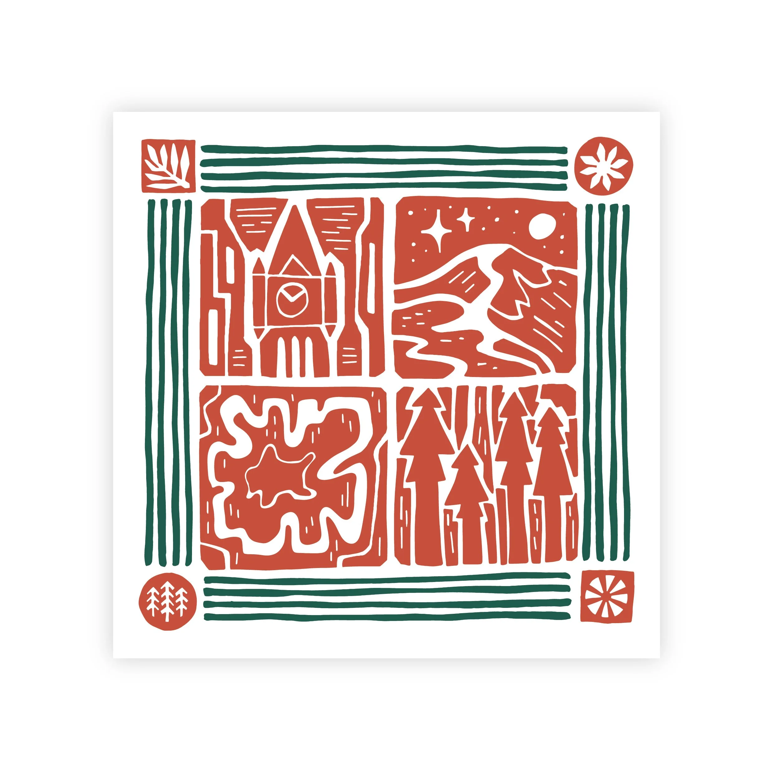 DYFI LOCALS Art Print - Orange