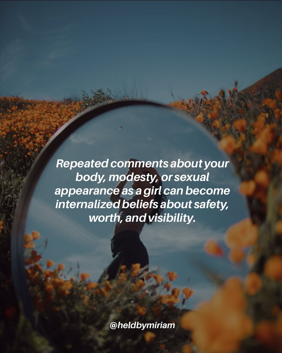 When I learned about &lsquo;external orientation&rsquo;&mdash;I thought to myself&mdash;wow, that&rsquo;s how I&rsquo;ve experienced so much of my life. 

Growing up with comments about our bodies and other women&rsquo;s appearances can take us away 