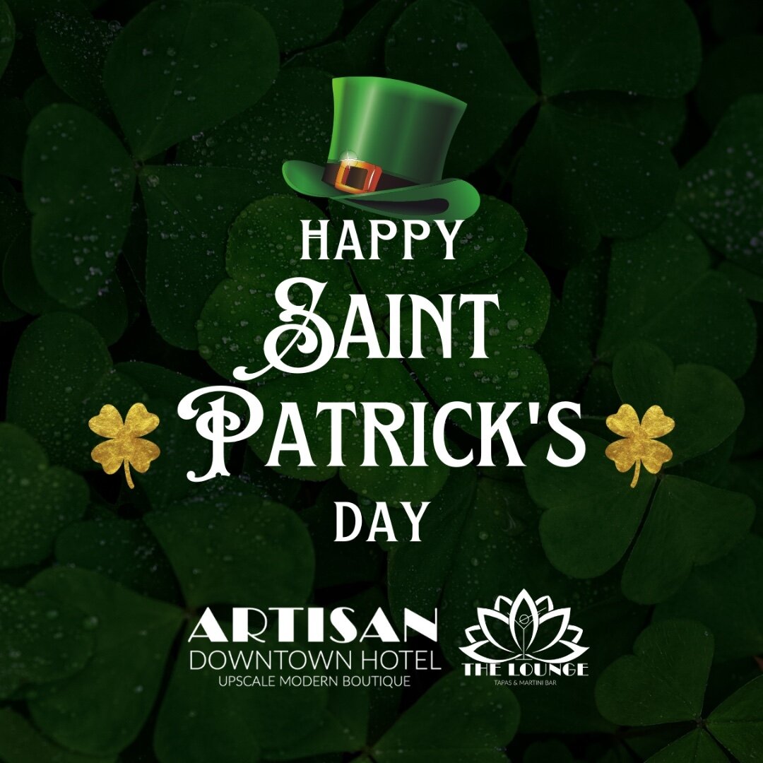 Happy St. Patrick's Day everyone! 🍀🌈🍻

Are you ready to get your green on? Look no further than The Historic ARTISAN Downtown Hotel in DeLand, FL! We may not be in the Emerald Isle, but we know how to celebrate like we are!

Join us for a night of