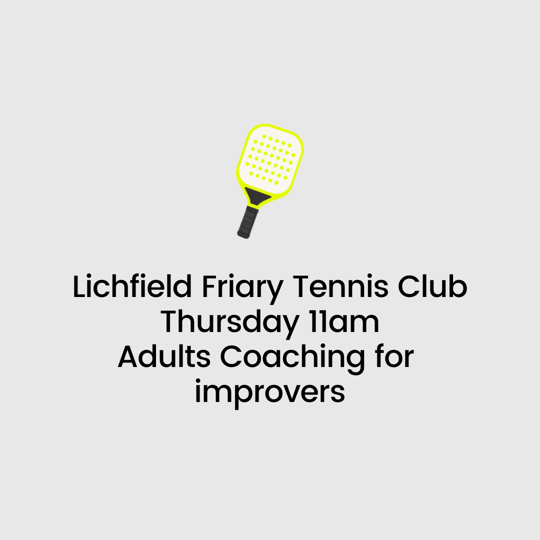 Thursday Adults Pickleball Coaching