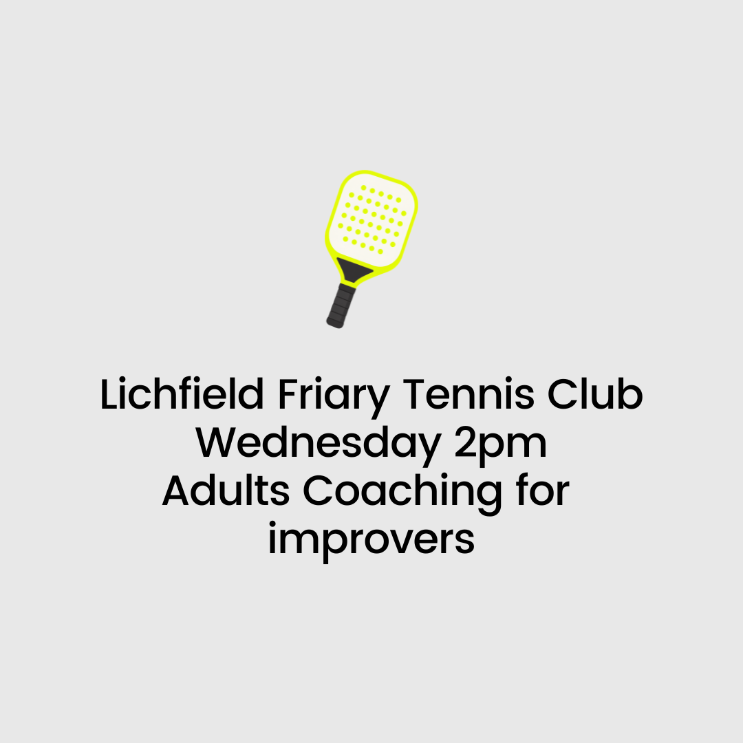 Wednesday Adults Afternoon Coaching