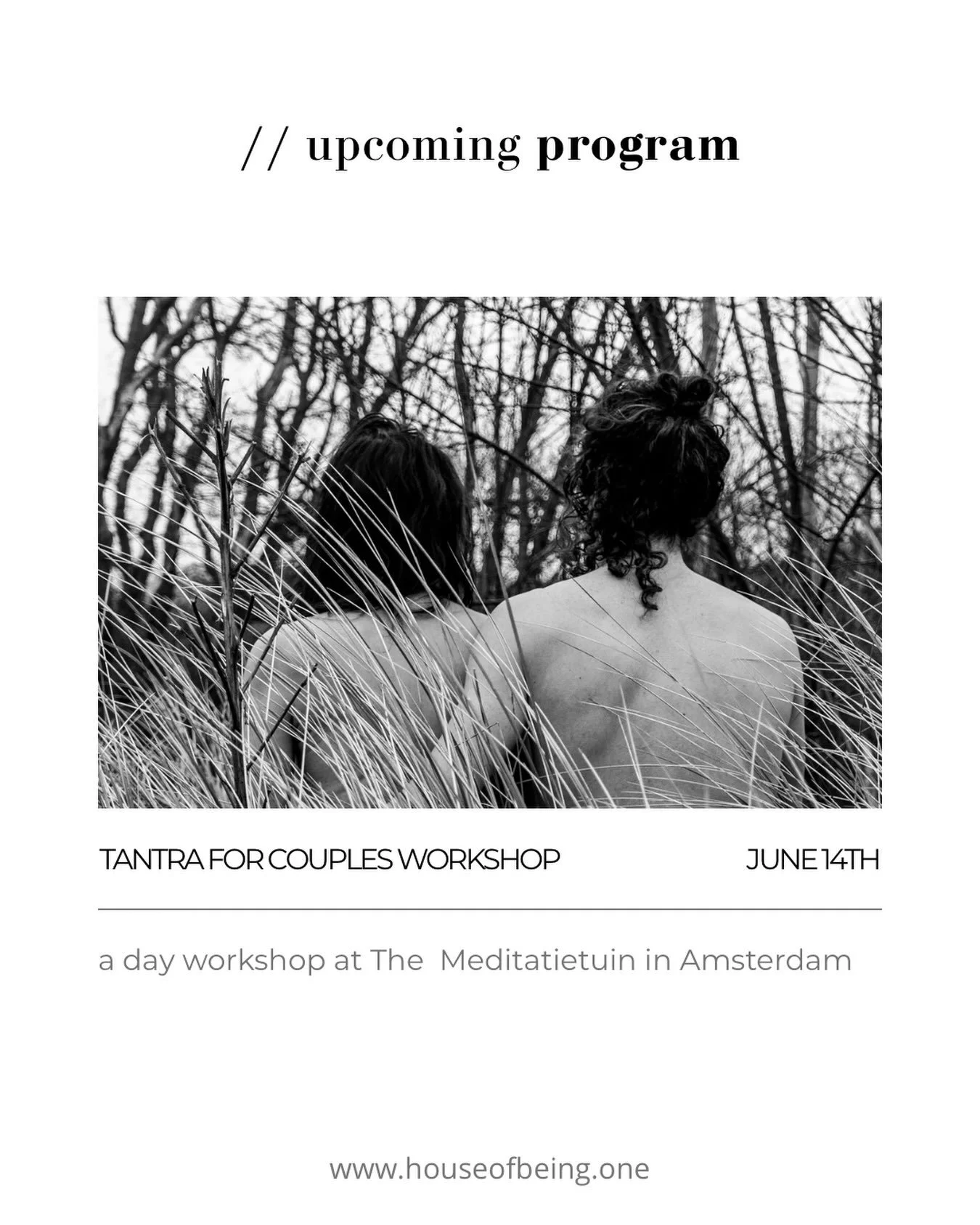 ⭕️Last Spots!

Tantra for Couples Workshop

Also for occasional couples, friends, relatives&hellip;
.
.
Interested?
Check the links in our bio
.
.
.
.
#tantra #presence #truth #love #freedom