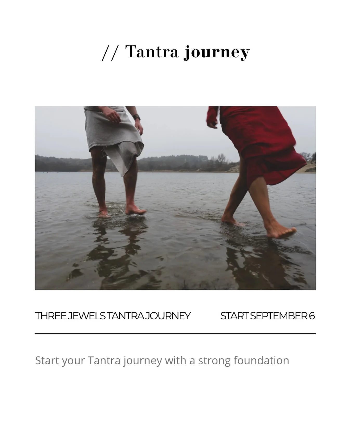 💎Our Intro to Tantra workshop is now fully booked!

If you were hoping to join us, there&rsquo;s still a beautiful way to begin your journey. 

Our THREE JEWELS TANTRA JOURNEY (3 spots left) includes the Intro to Tantra Workshop, our immersive 3-day