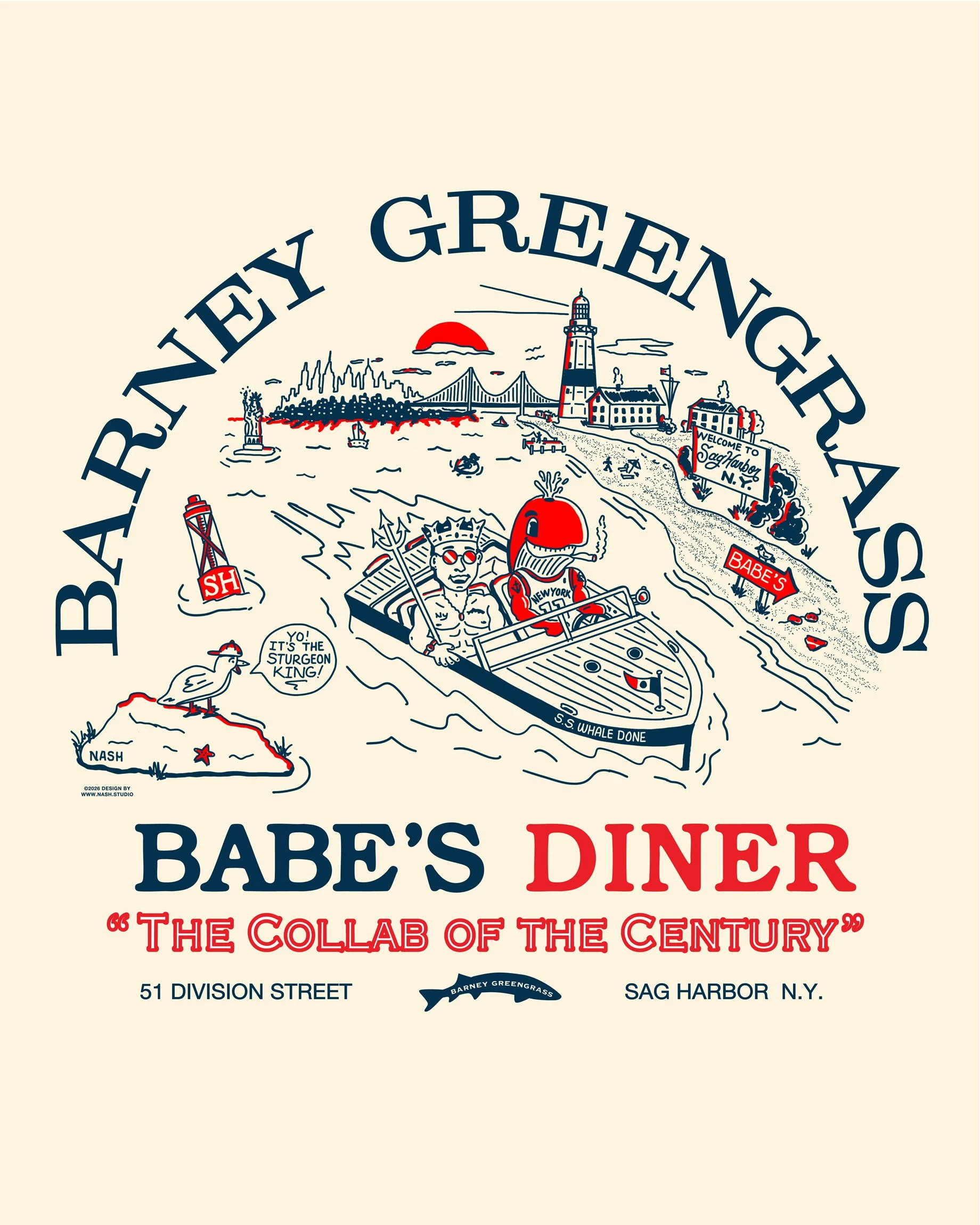 Babe's x Barney Greengrass Illustration