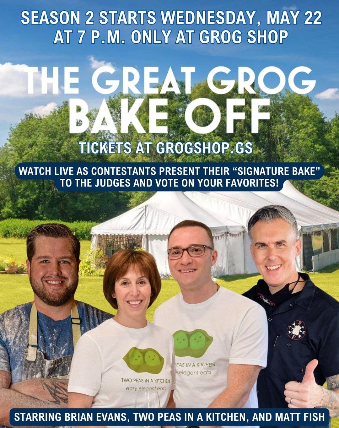 Our very own Brian Evans is going to be a judge at The Great Grog Bake Off next Wednesday at 7pm! 

Grab your tickets now: https://www.ticketweb.com/event/the-great-grog-bake-off-grog-shop-tickets/13460934?pl=grogshop