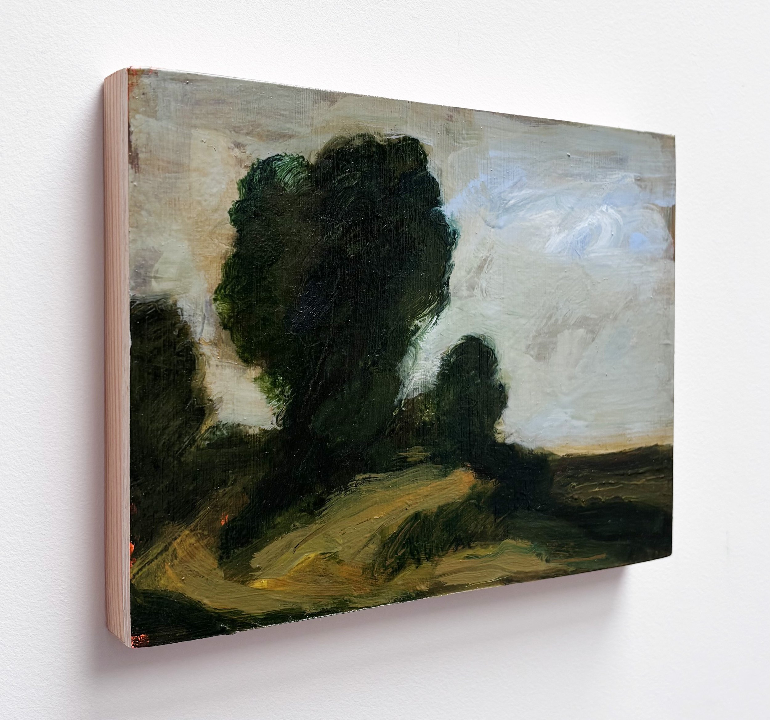 4. Tereza Horáček, ‘Landscape, after Pieter De Molijn’, 2026. Oil on panel, 15.2 x 20.3 cm. £480 (side view)
