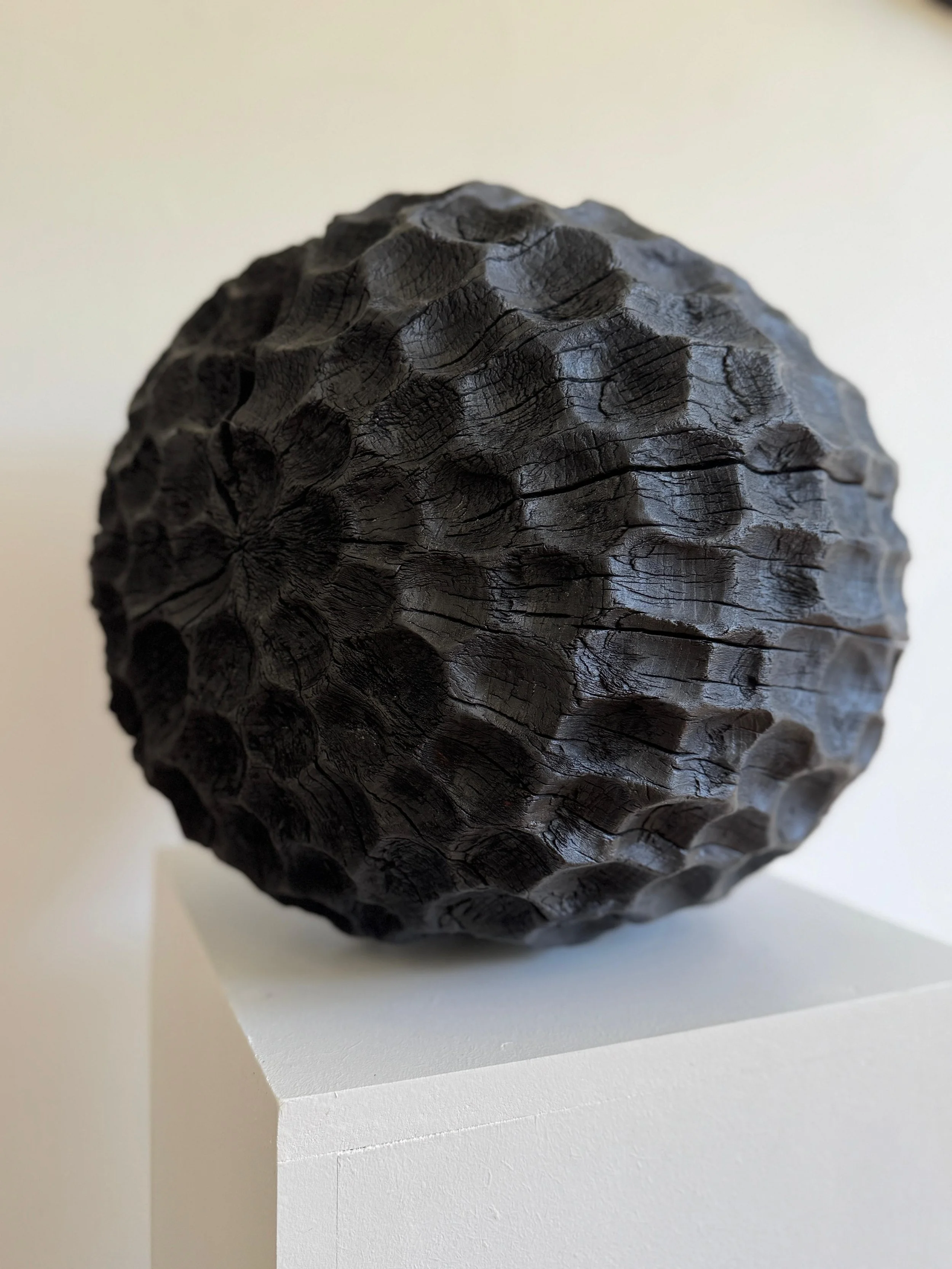 Dreaming II’, 2025. Charred Beech, 32 x 35 × 30 cm approx. £3,400