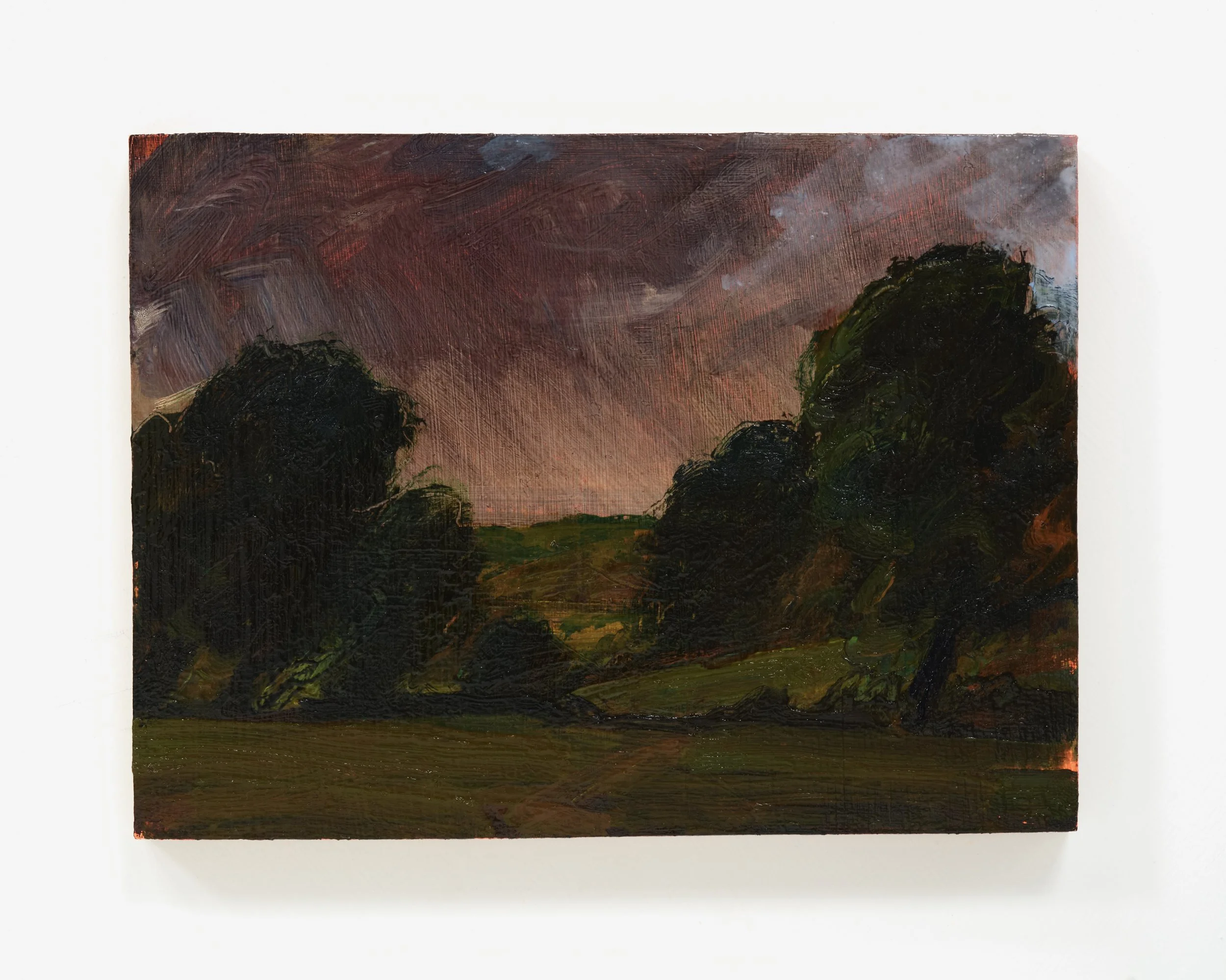 Tereza Horáček, ‘Vale, after Constable’, 2026. Oil on panel, 15.2 x 20.3 cm. £450 (15)