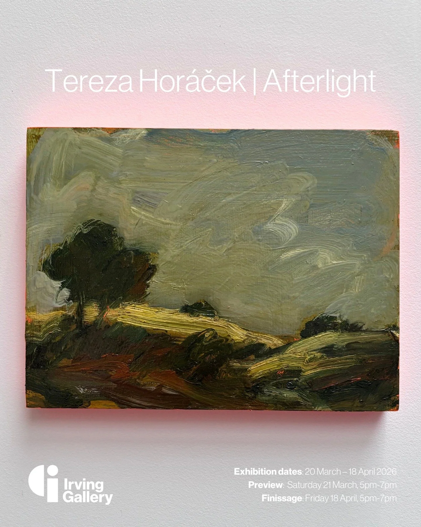 I'm very excited to announce 'Afterlight', a solo show by Tereza Hor&aacute;ček, opening in the gallery on 20th March, and running concurrently with Charlotte Brisland's show. Tereza Hor&aacute;ček currently lives in Oxford, and is part of the art co