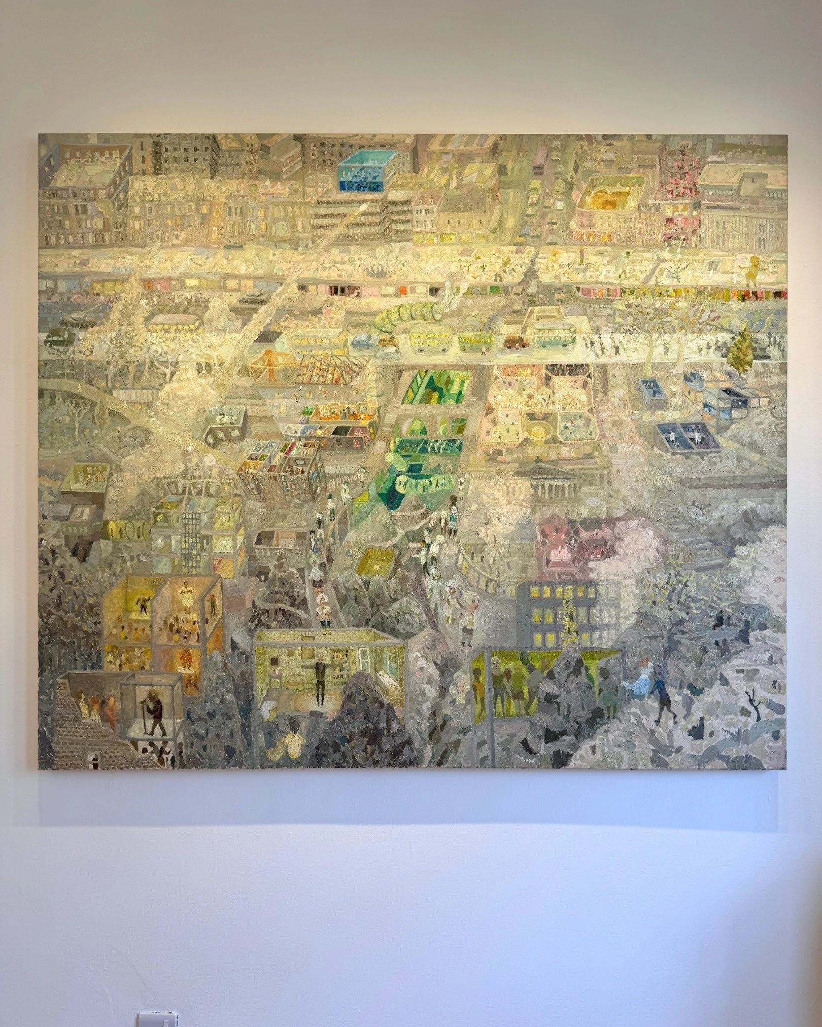 Robbie Bushe's solo exhibition 'Living Rooms' currently at Irving Gallery, Oxford continues until 7th June 2026. 

Images: Robbie Bushe, The Mound, 2024, oil on canvas, 140 &times; 170 &times; 3 cm.

All enquiries to vanessa@irvinggallery.com 

#robb