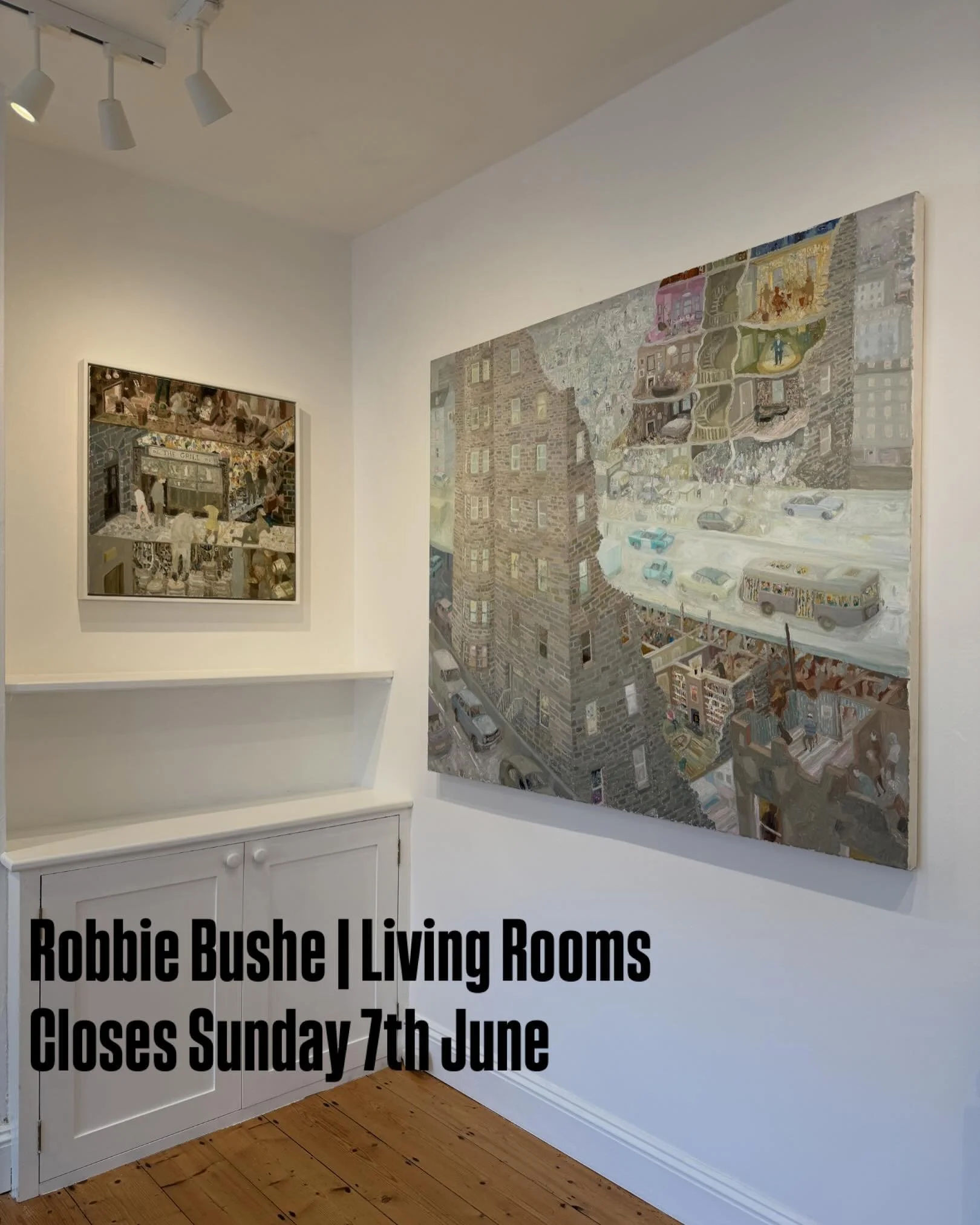 &ldquo;I would challenge anyone to be able to read, understand and fully enjoy a painting by Robbie Bushe in any degree of detail without spending some considerable time to absorb its complexity. Each work is a world of intrigue and wonder and they a