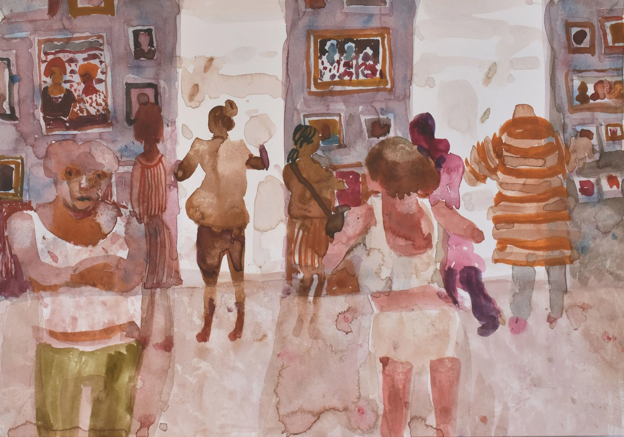 'View from the fifth floor', 2025. Watercolour, 21 x 30 cm, framed 29 x 37.8 x 3 cm. £460