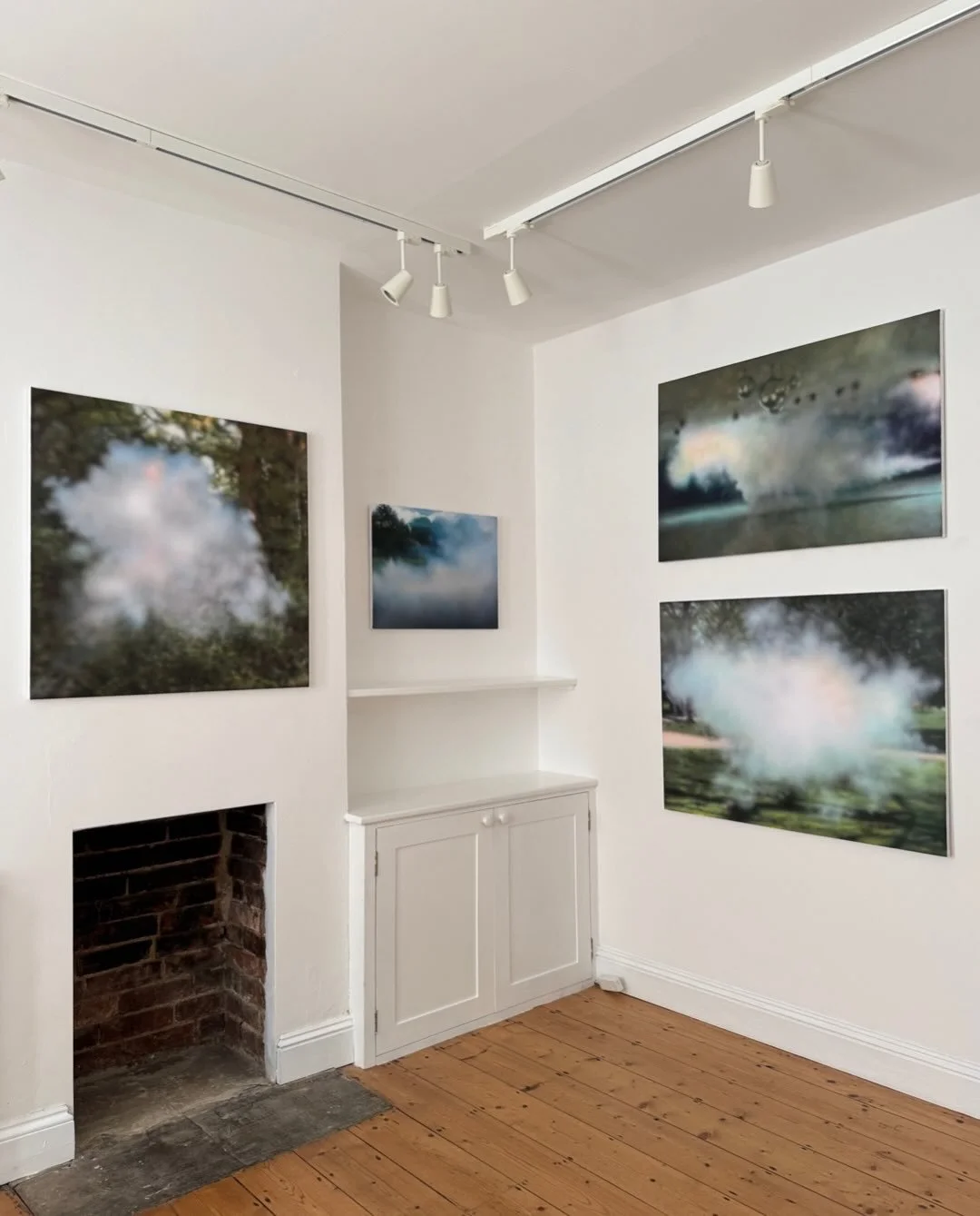 A morning photoshoot in the gallery for Jo Berry&rsquo;s beautiful solo show Shadow Mirror. 

Jo Berry&rsquo;s paintings are in dialogue with the status of the image today and what is going on in the world viewed through screens. 

These featured pai