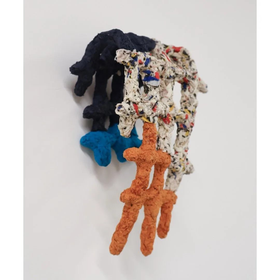 Laura Porter | 'Holding' is now open in the gallery, and we'll be open this week on Thursday and Friday 11am-4pm (or by appointment). 

Here are two small works from the exhibition. 

1 &amp; 2: 
Laura Porter, &lsquo;Sock I&rsquo;
2026
Recycled cloth