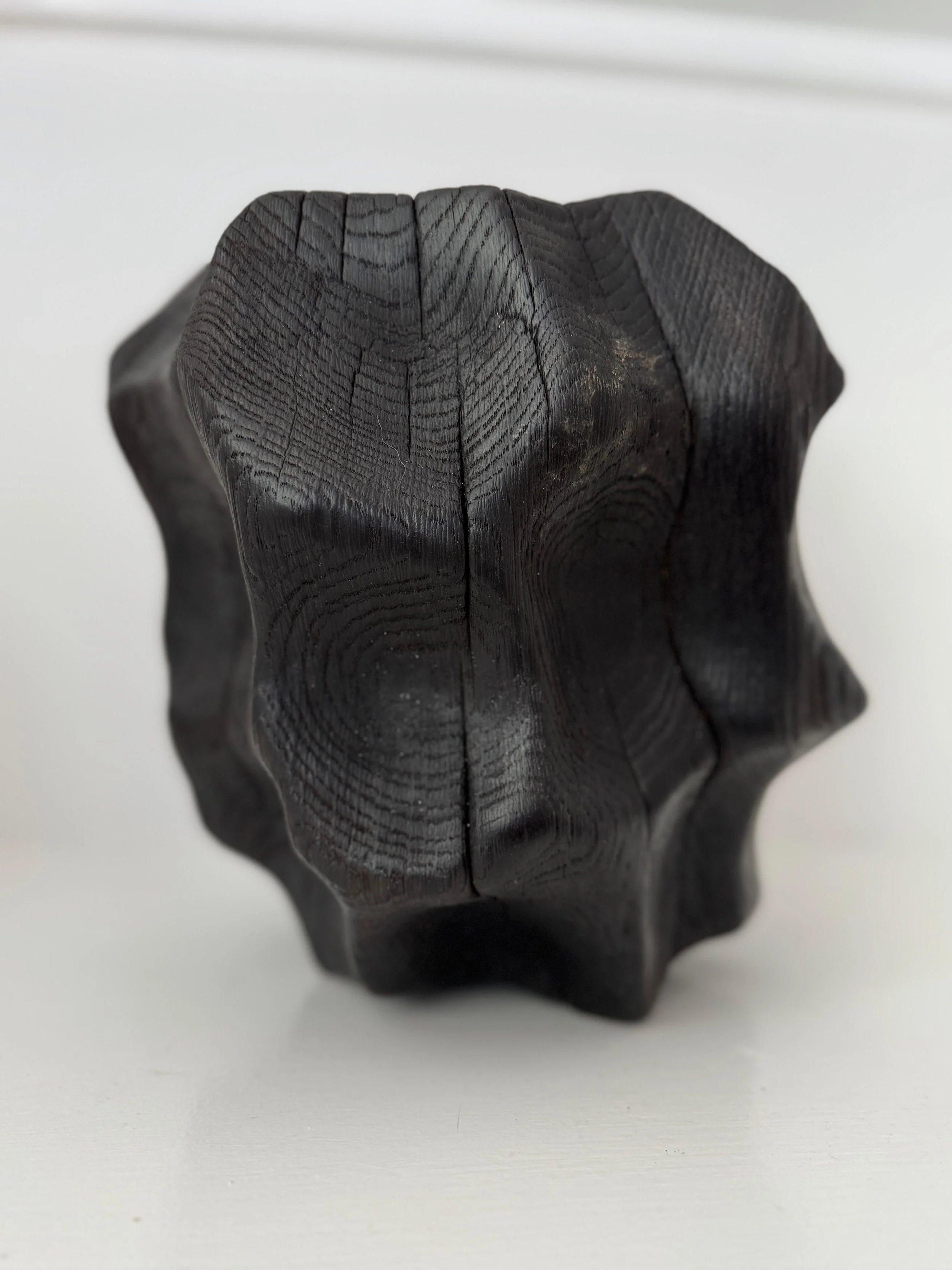 ‘Heart II’, 2019. Charred English oak, 24 x 22 x 19 cm. £1,500