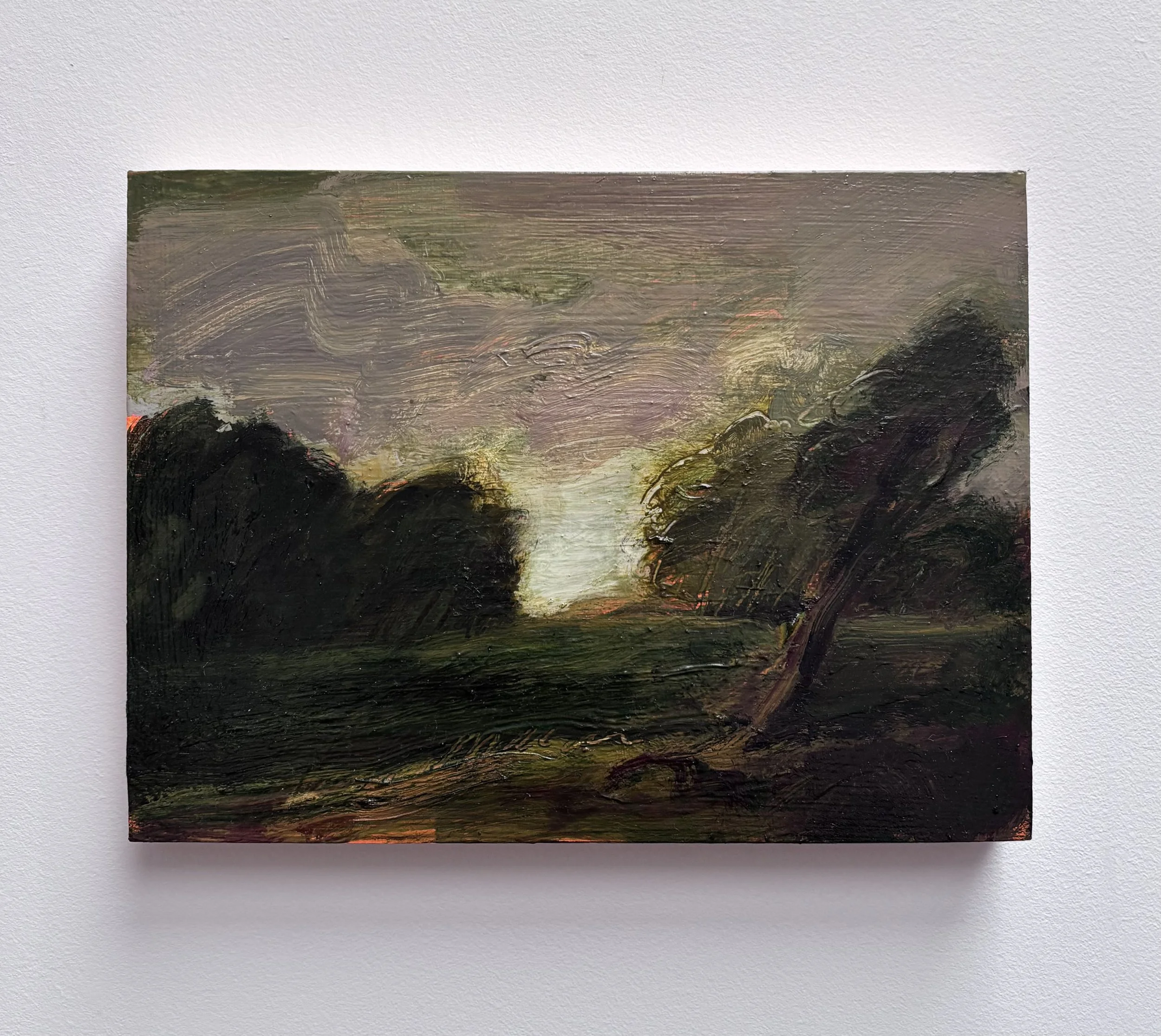 Tereza Horáček, ‘An Extensive Landscape, Pink Skies’, 2026. Oil on panel, 15.2 x 20.3 cm. £450 (4)