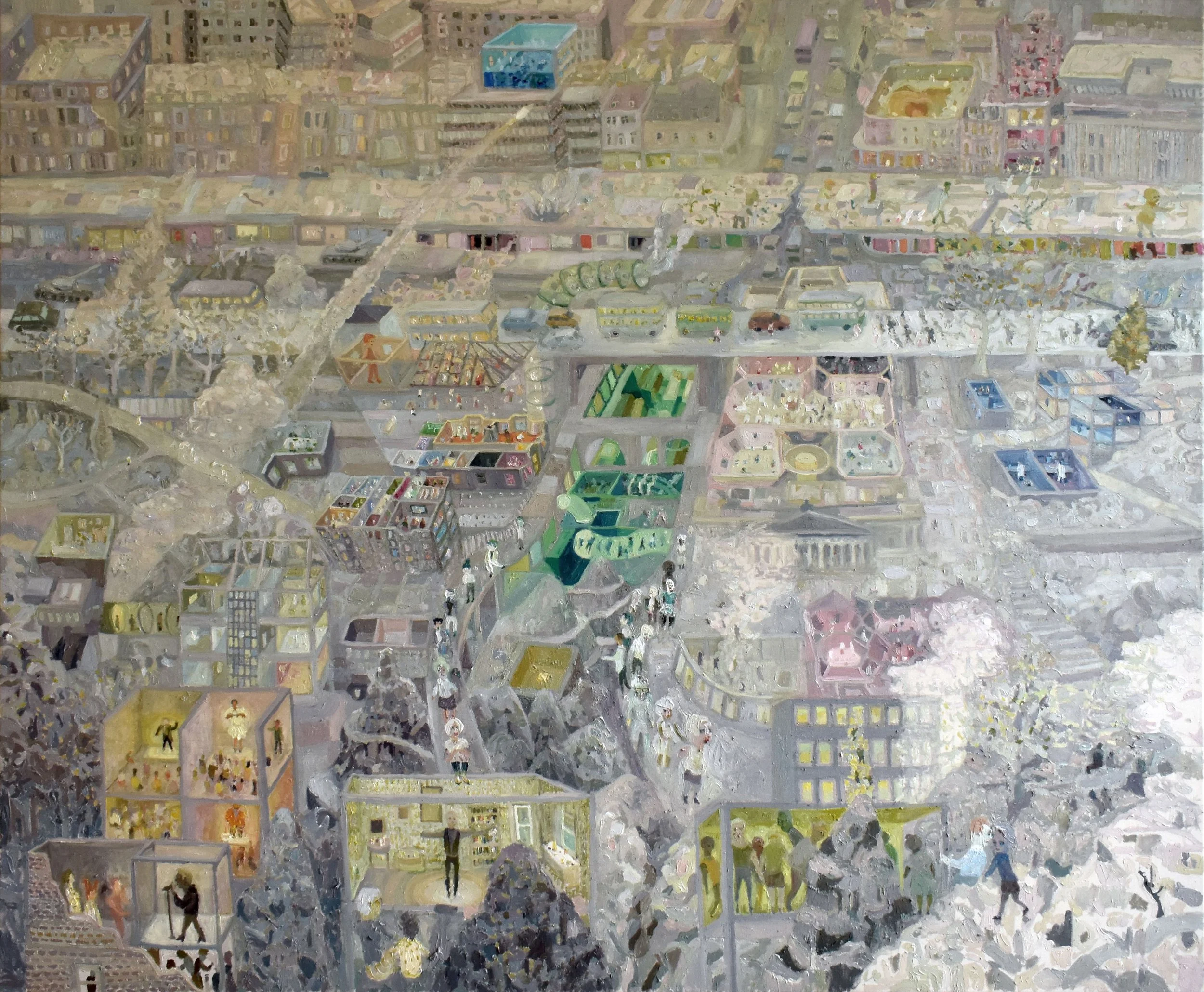 ‘The Mound’, 2024. Oil on canvas, 140 × 170 × 3 cm. £11,500