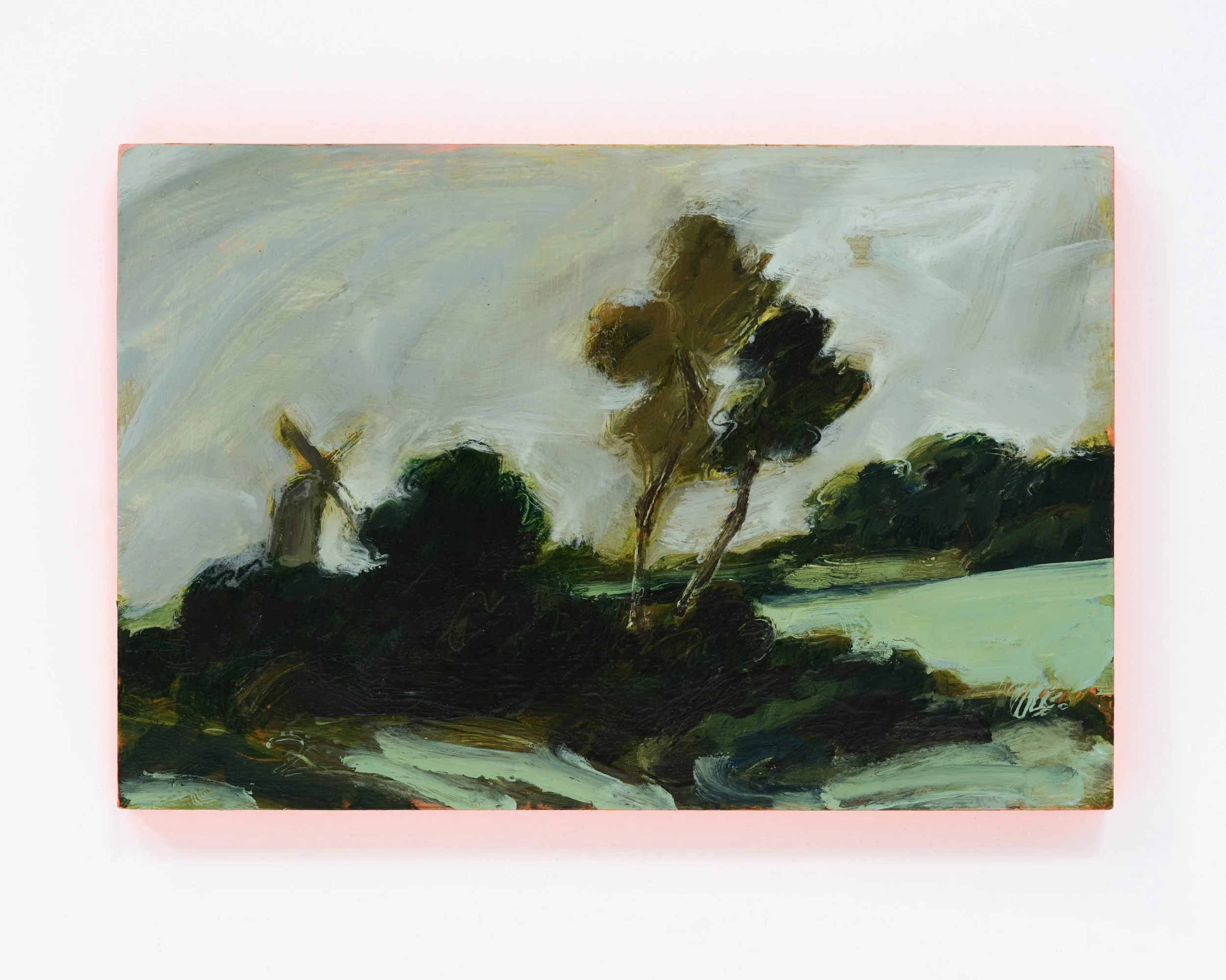 Tereza Horáček, ‘Grainfields, after Jacob van Ruisdael’, 2026. Oil on panel, 20.3 x 30.5 cm. £620 (9)