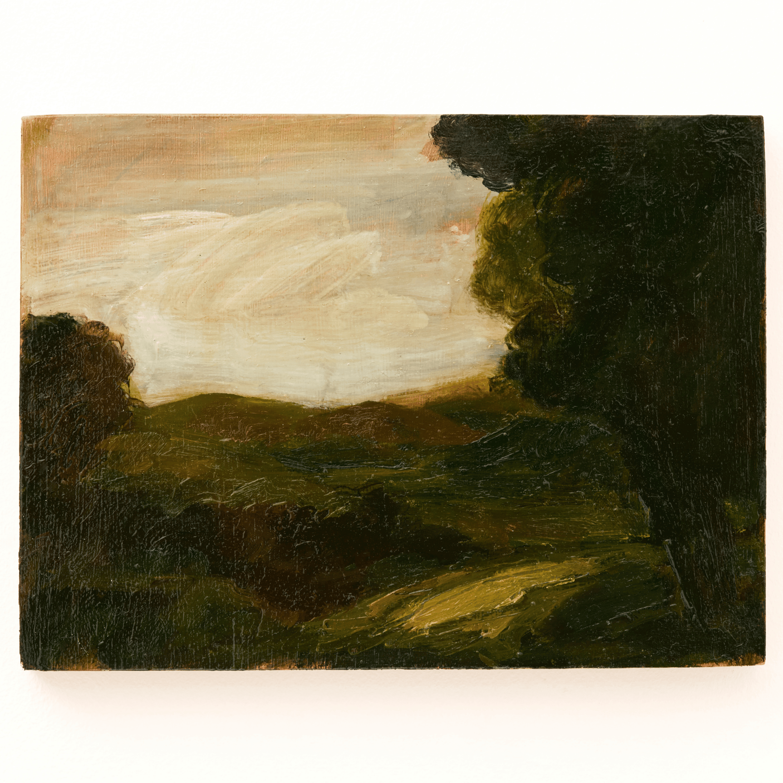 5. Tereza Horáček, ‘Landscape with Hills’, 2026. Oil on panel, 15.2 x 20.3 cm. £480