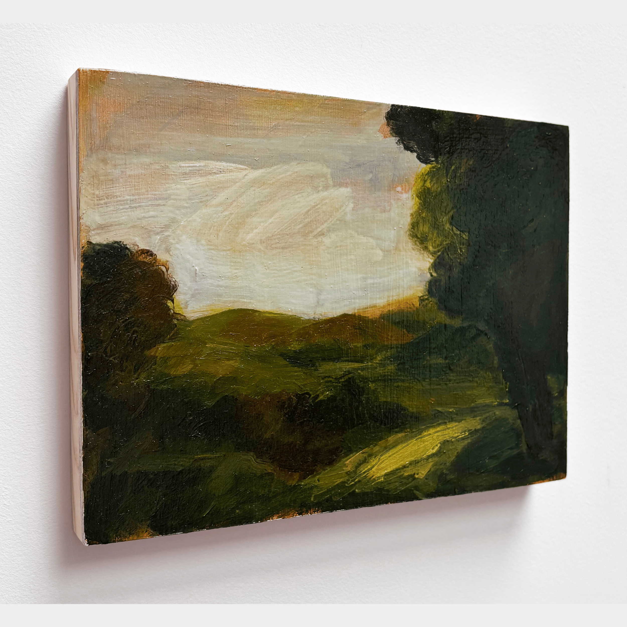 5. Tereza Horáček, ‘Landscape with Hills’, 2026. Oil on panel, 15.2 x 20.3 cm. £480 (side view)