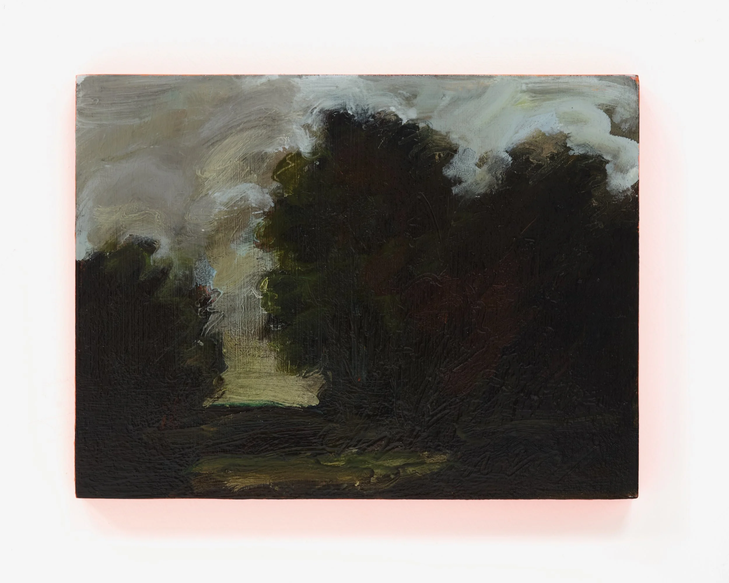 Tereza Horáček, ‘Wooded Landscape, Fading Light’, 2026. Oil on panel, 15.2 x 20.3 cm. £450 (17)