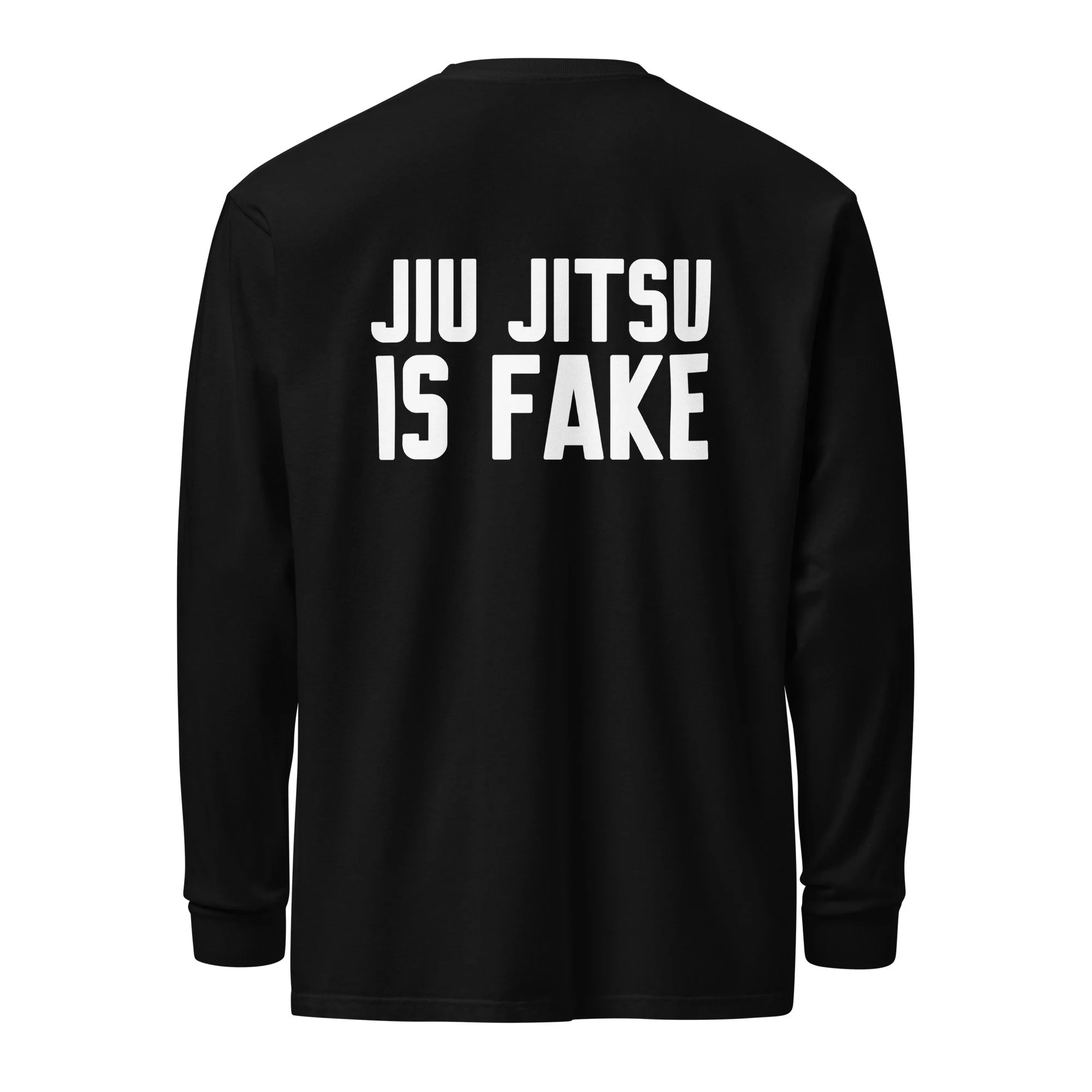 Ralph Gracie Jiu Jitsu is Fake Long Sleeve T Shirt - Adult