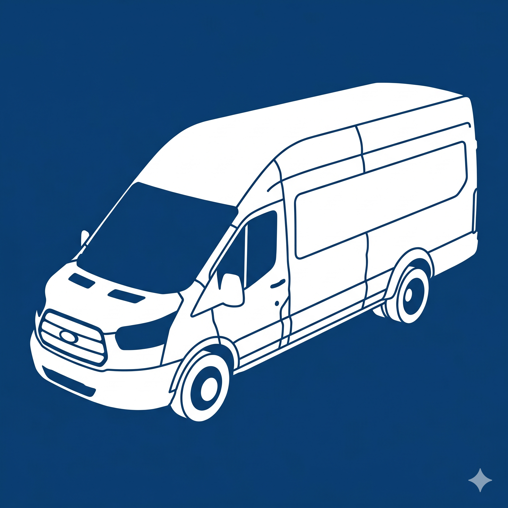 Ford 350HD Transit van, awd, dwr, high roof, extended length.