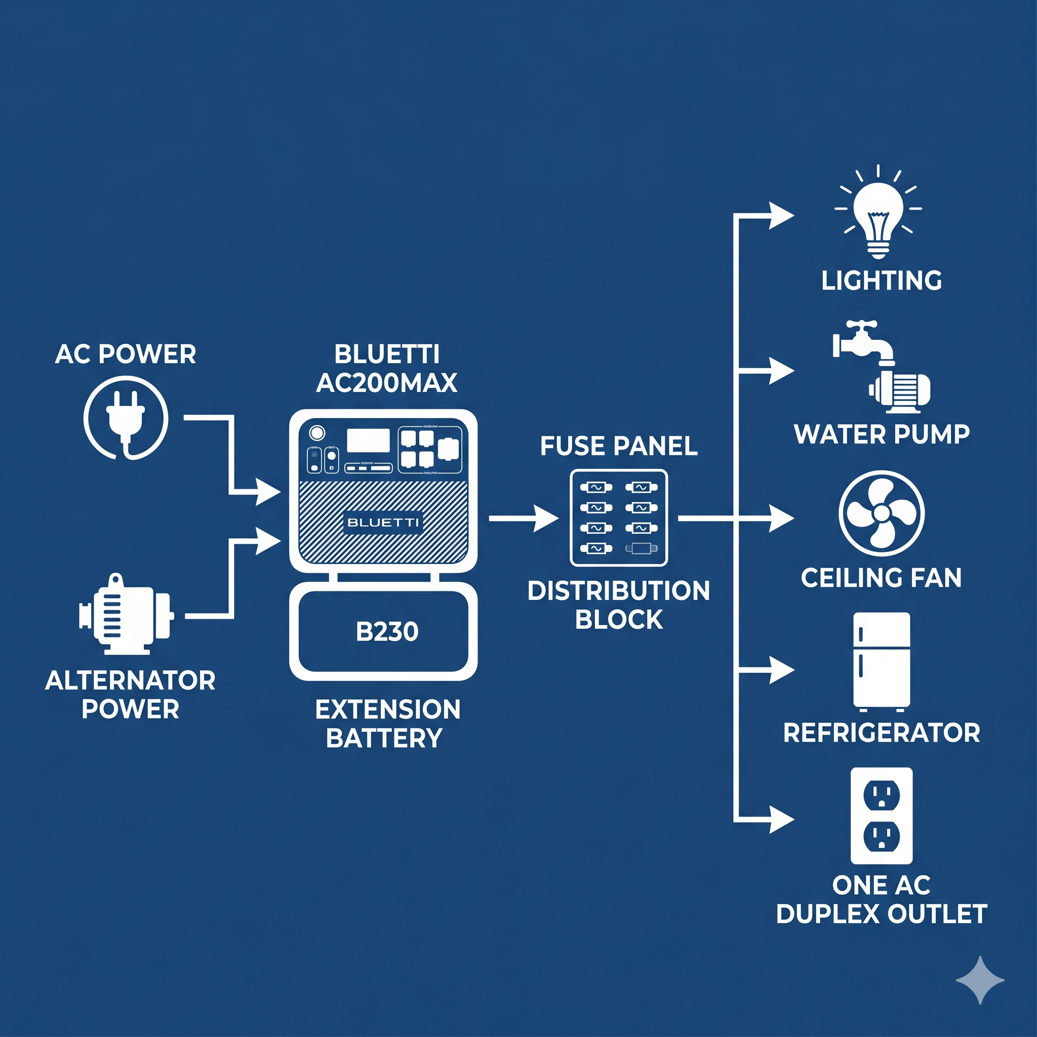 Big Blue house electrical system.