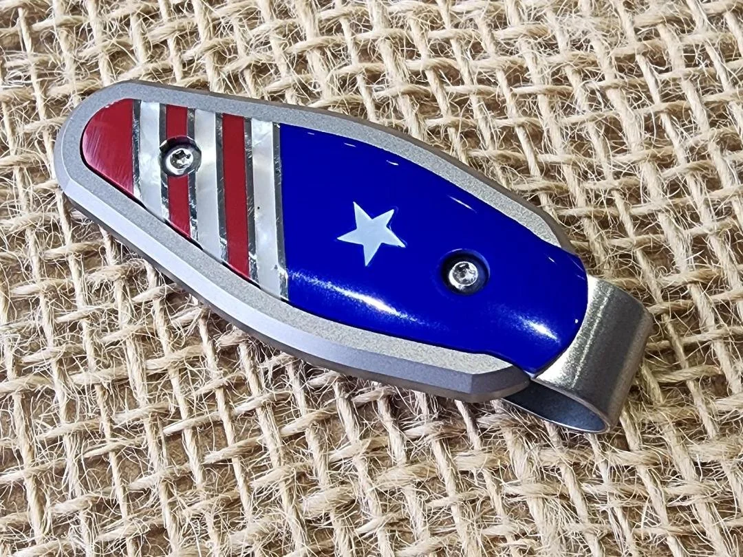 Patriotic Titanium Money Clip