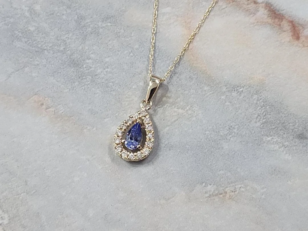 Tanzanite and Diamond Necklace