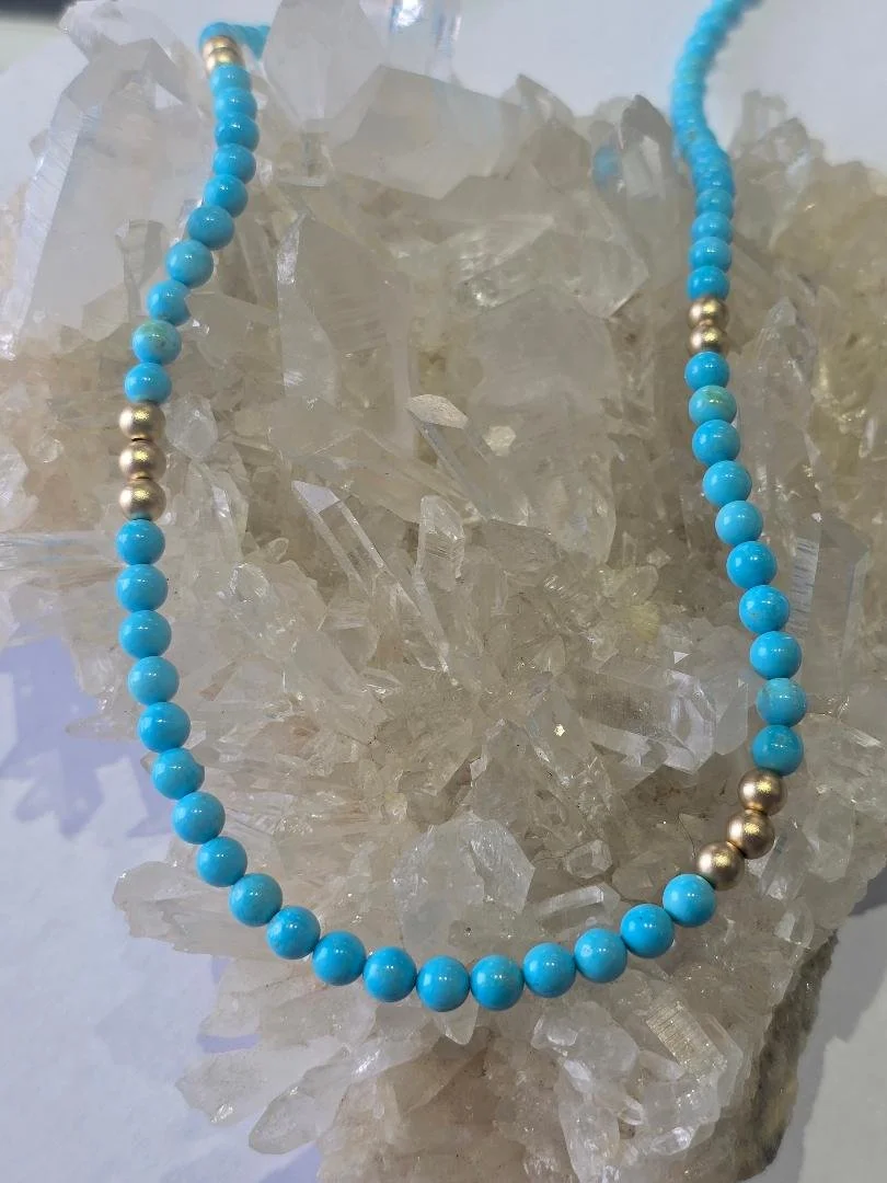 Turquoise  Beaded  Stand