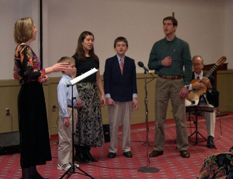 Jan 18th:  The Olbrych Family presents A Program of Solos, Duets and Ensemble Pieces for Voice and Guitar