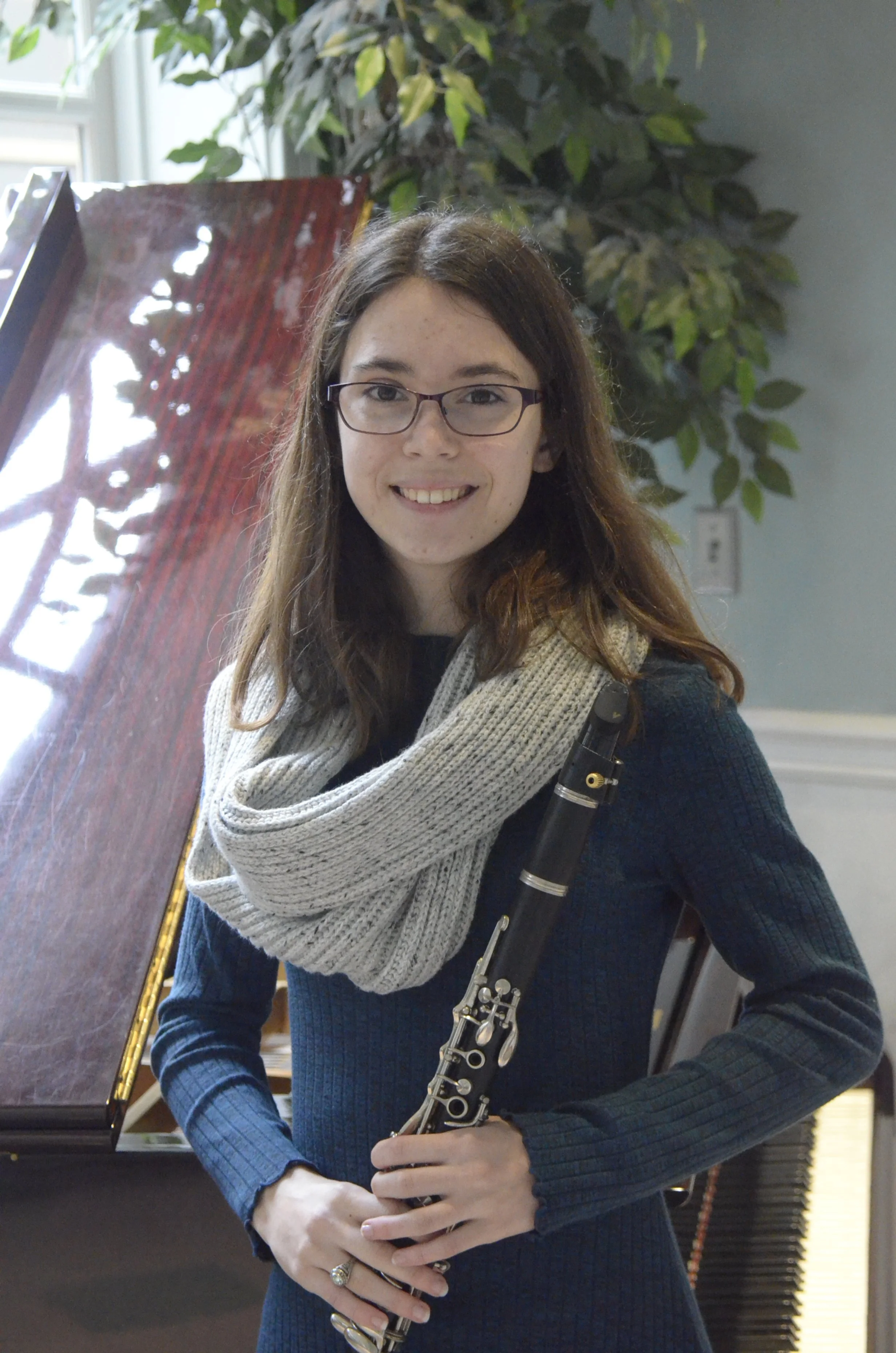 Senior Scholarships:  Kathy Exton Prize of $500 (Co-Winner);  WMC Consort Scholarship of $500:  Emma Richards, Clarinet