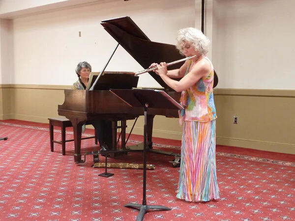 April 17th:  Silverwood Serenade, featuring Cathy Combs, Piano; and Tonia Herrin, Flute