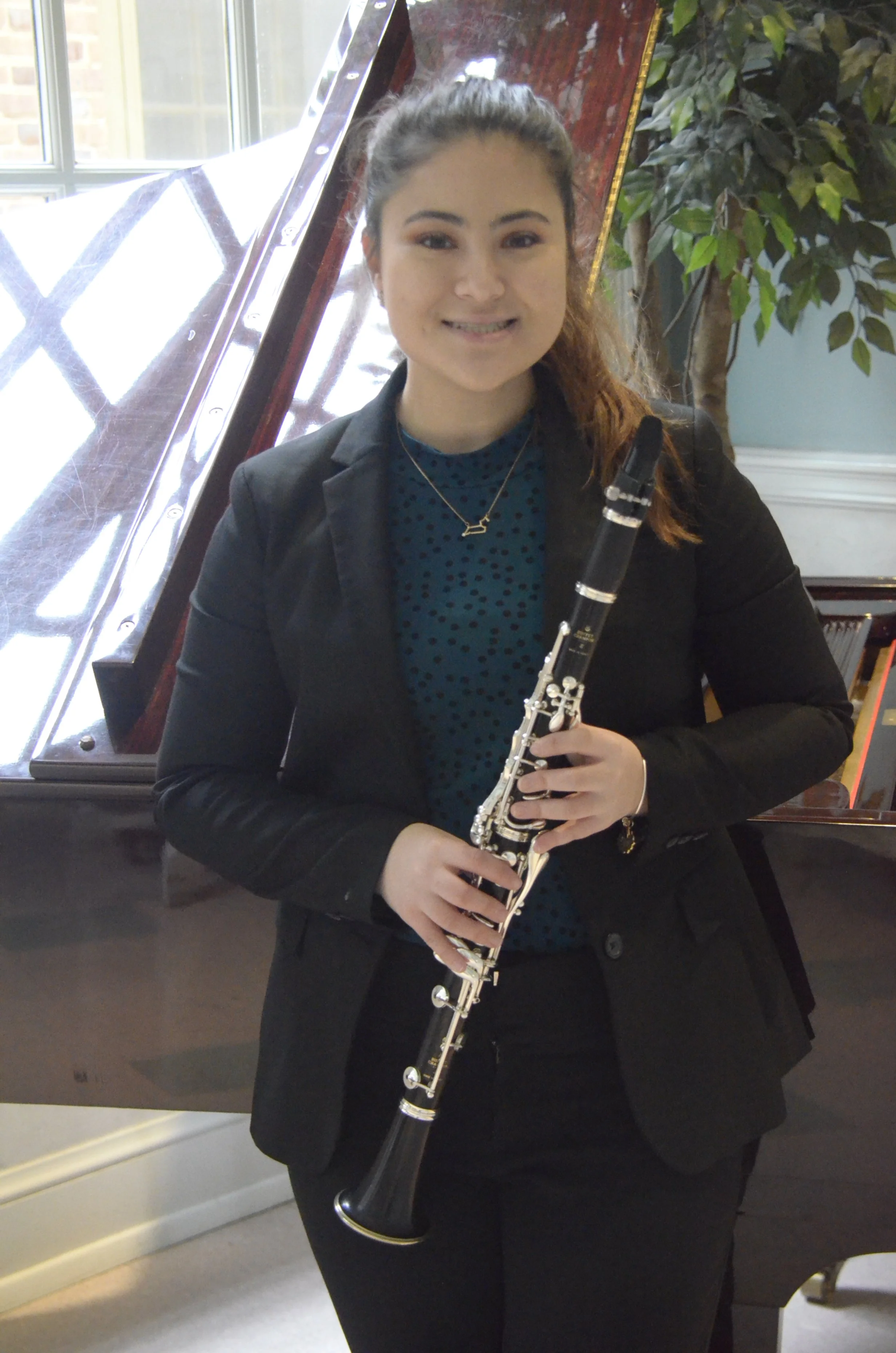 Senior Scholarships:  Kathy Exton Prize of $500 (Co-Winner); WMC Endowment Scholarship of $1500 ($500, $500, $500-awarded for 2nd, 3rd, 4th year of college):  Ada Rexrode, Clarinet 